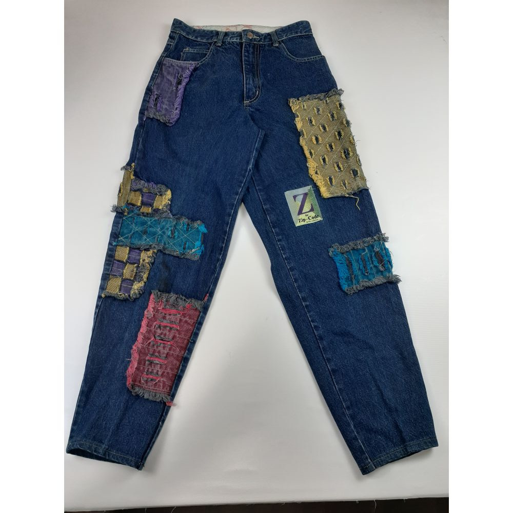 VTG 80S Z FOR ZIP CODE TAPER LEG JEANS SZ 10